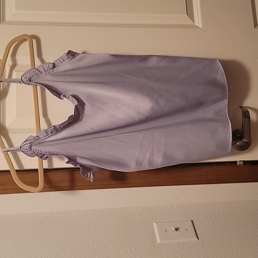 Lilac ruffled camisole